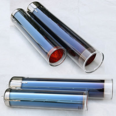 Tre bersagli tubo di vuoto termico solare spessore 3,0 mm vetro borosilicato 3,3 materiale